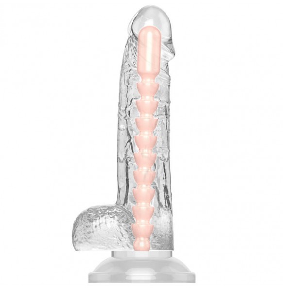 PLEASE ME Transparent Realistic Keel Dildo Series (L:18cm - D:3.3cm)